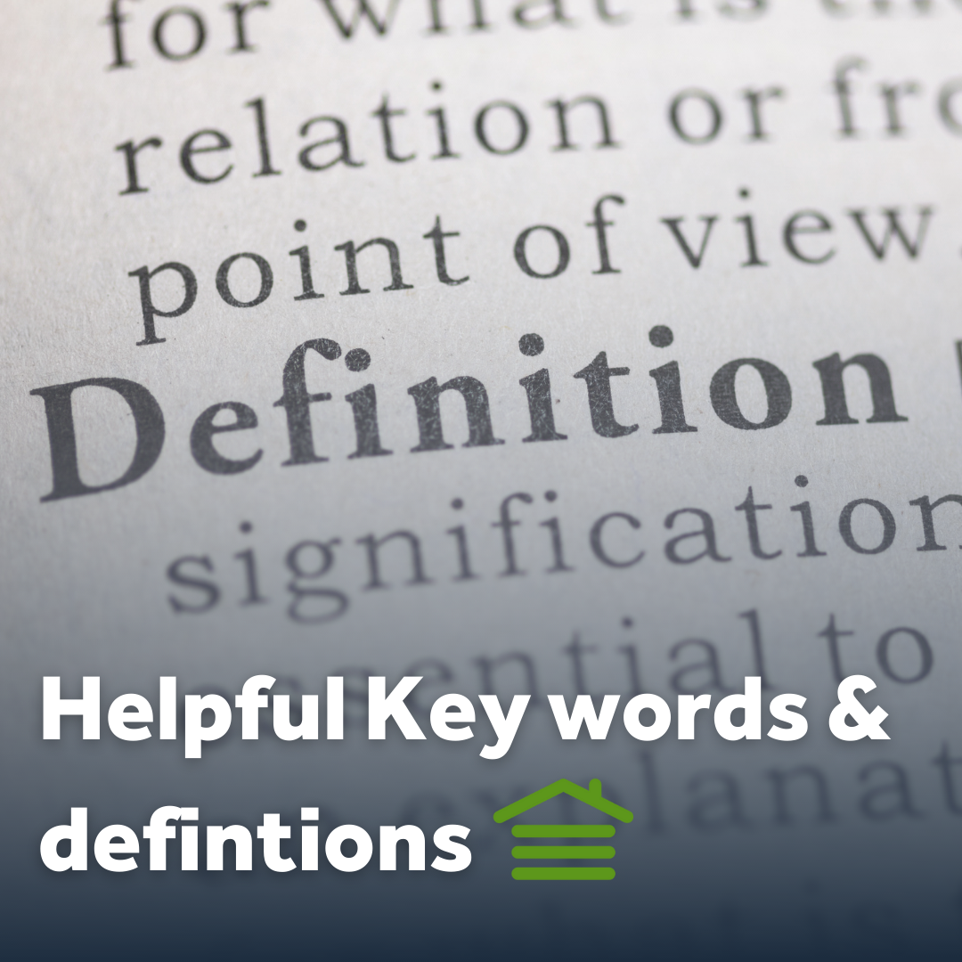 Helpful Key Words & Definitions to guide you through buying a Park home 