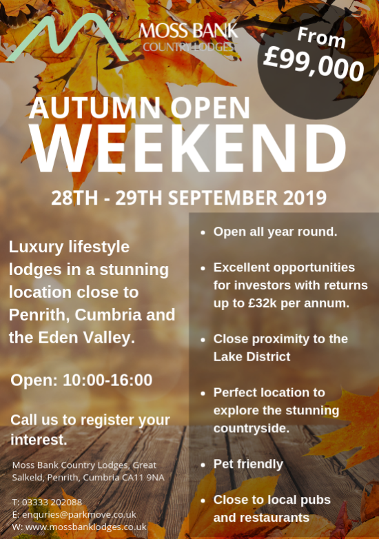 Own a luxury lodge from £99,000 with easy access to the Lake District